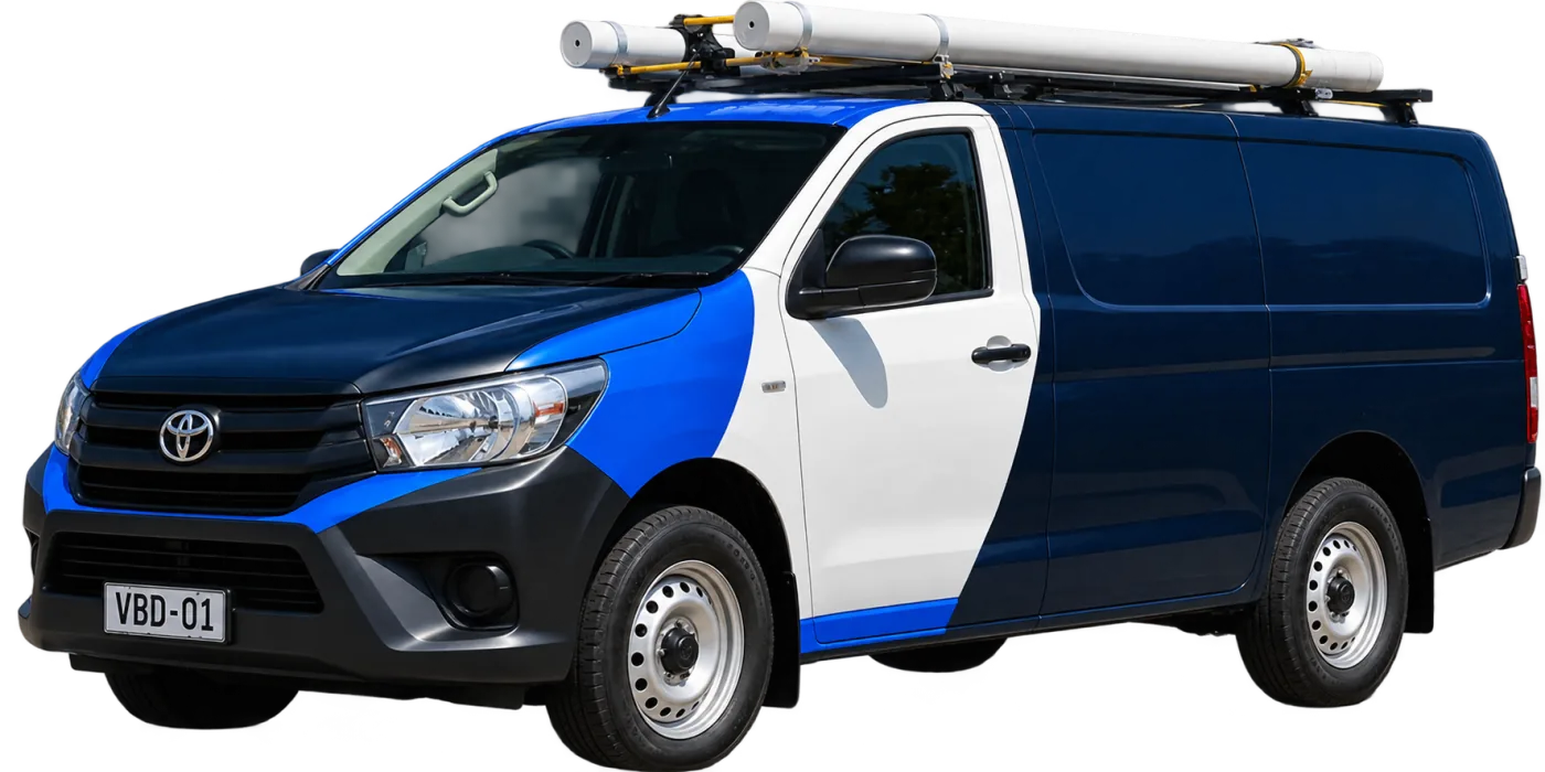 Our van, covering the Northern Beaches and the surrounding suburbs
